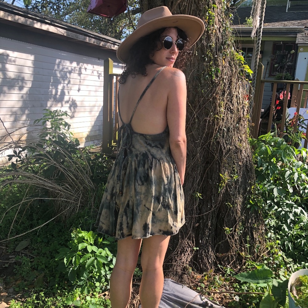 Tie Dye Summer Strappy Dress Size Large